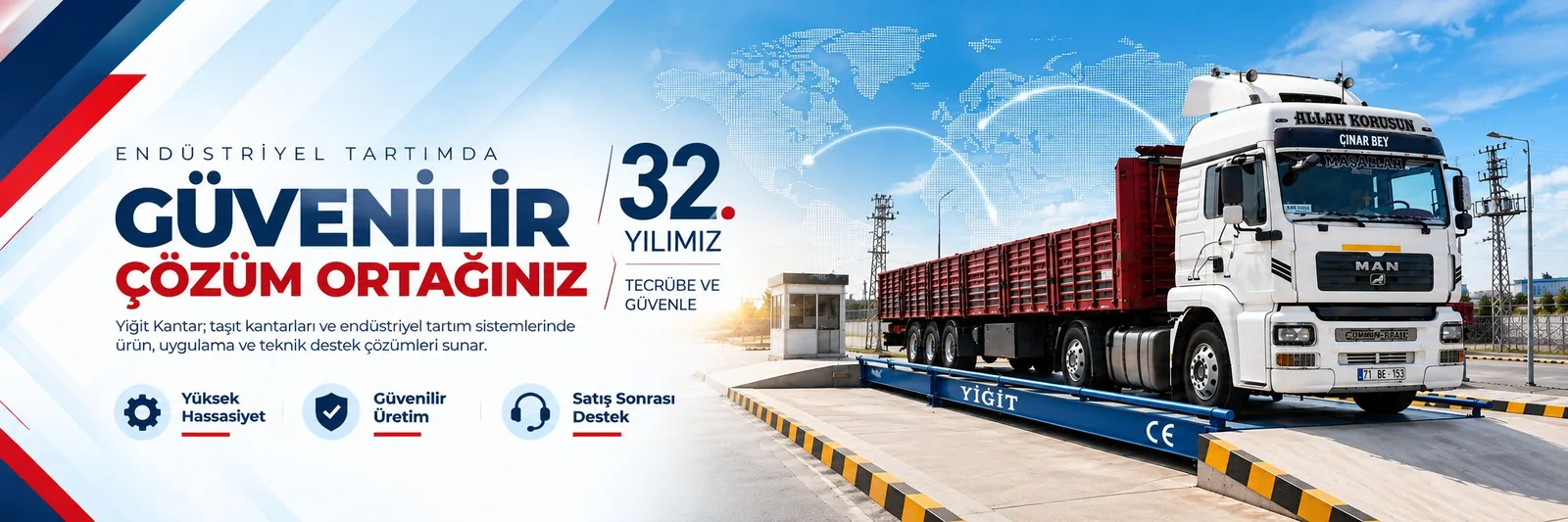 Yiğit Kantar — Endüstriyel Tartımda Güvenilir Çözüm Ortağınız, 32. Yılımız